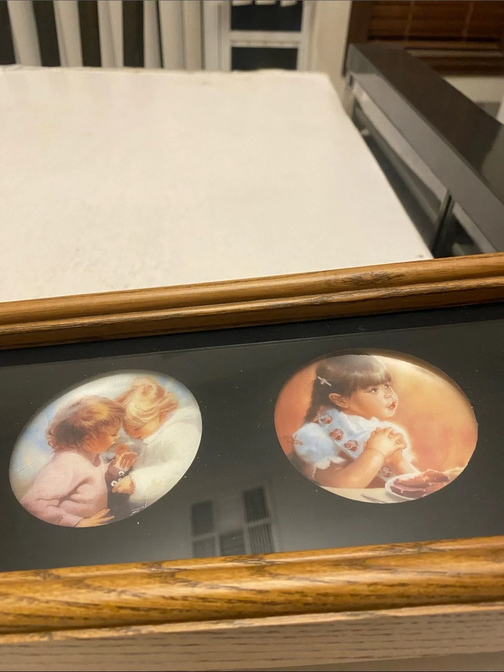 Donald Zolan 1992 Pemberton Oakes 6 Mini Plates Framed Wall Art Vintage